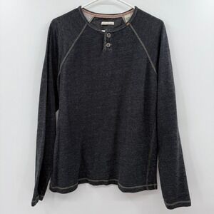 Carbon2Cobalt Mens Long Sleeve Cotton
Henley Shirt Sz L Hiking Outdoor